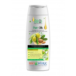 BIO-SHAMPOO OLIVE & ALMOND OIL - NUTRITIOS PLANT BASED CARE SUPPORTIVE TO HAIR GROWTH - 400ML